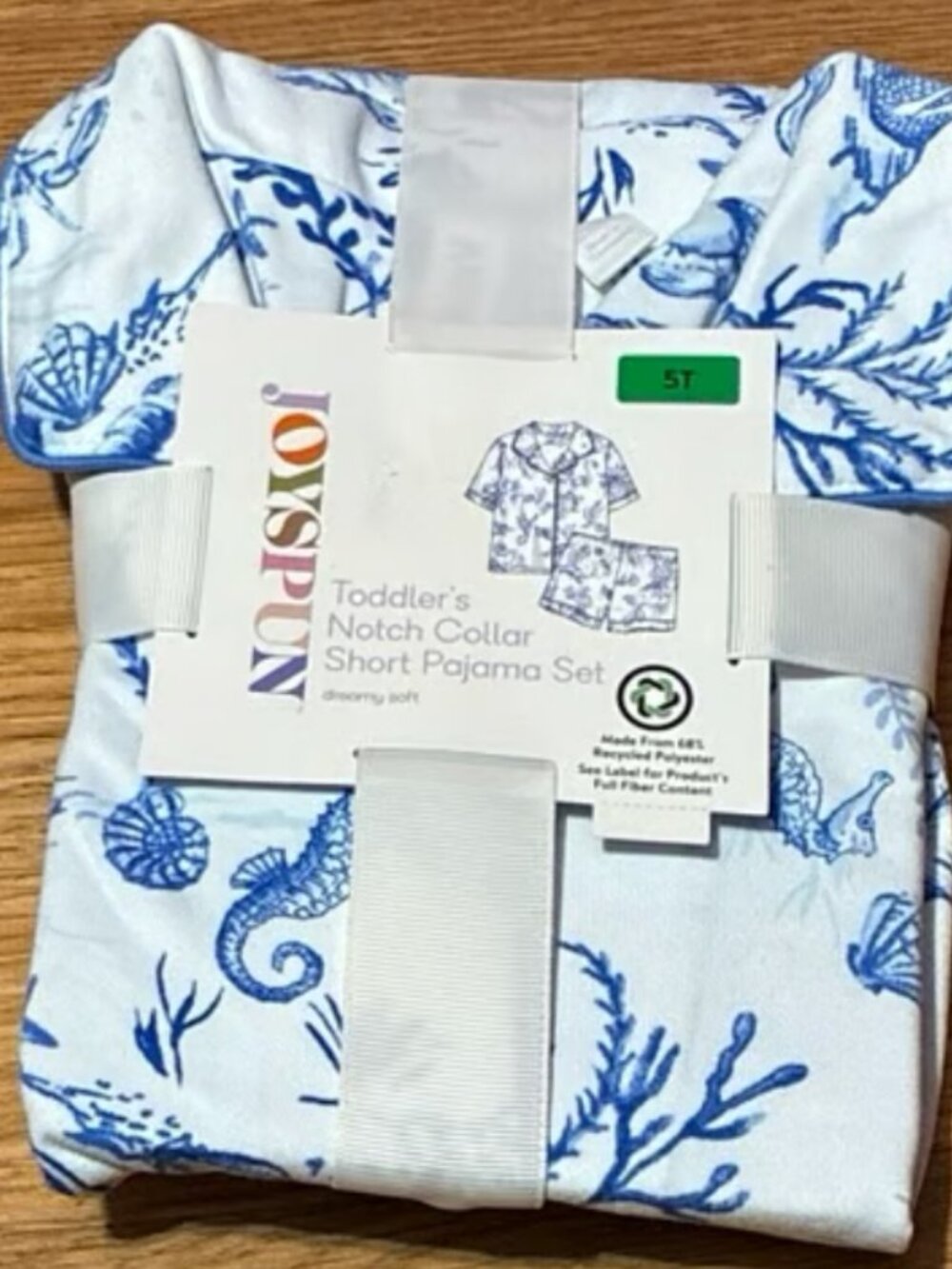 Joyspun toddler 2 piece pajama set size 5T